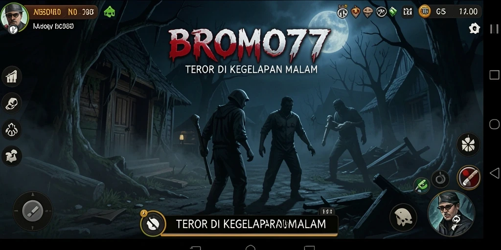 Tampilan menakutkan dari gameplay BROMO77 yang mendebarkan.