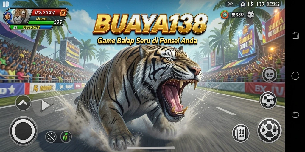 Tampilan utama BUAYA138 menampilkan aksi balapan mendebarkan.
