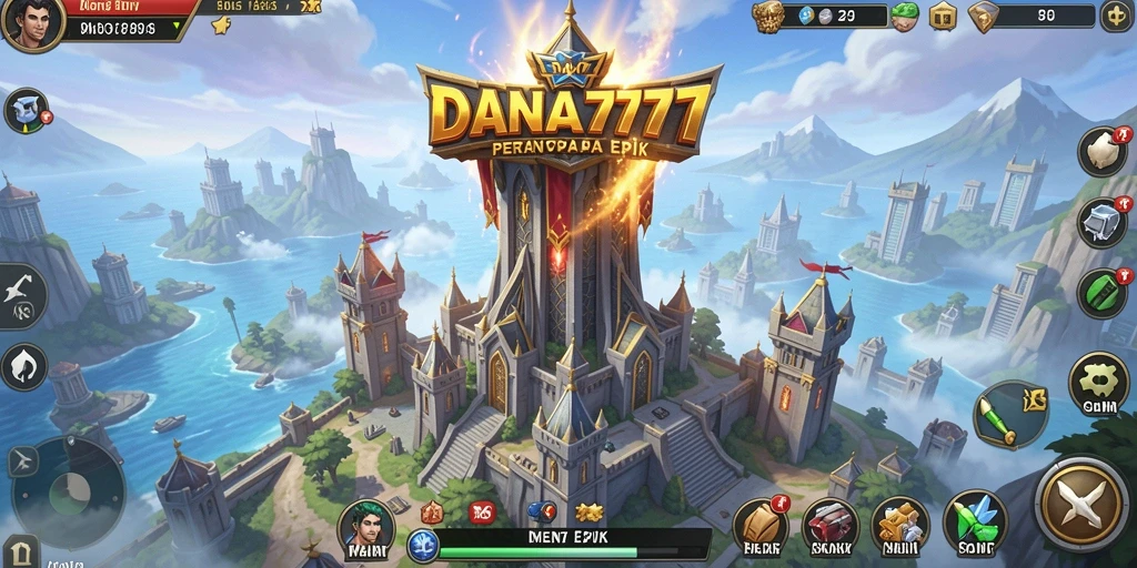 Gameplay DANA777 yang menantang dalam pertahanan menara.