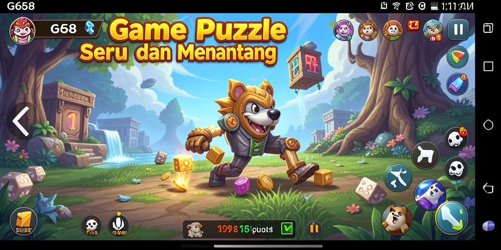 Screenshot G668 menampilkan gameplay Puzzle yang menarik dan menantang.