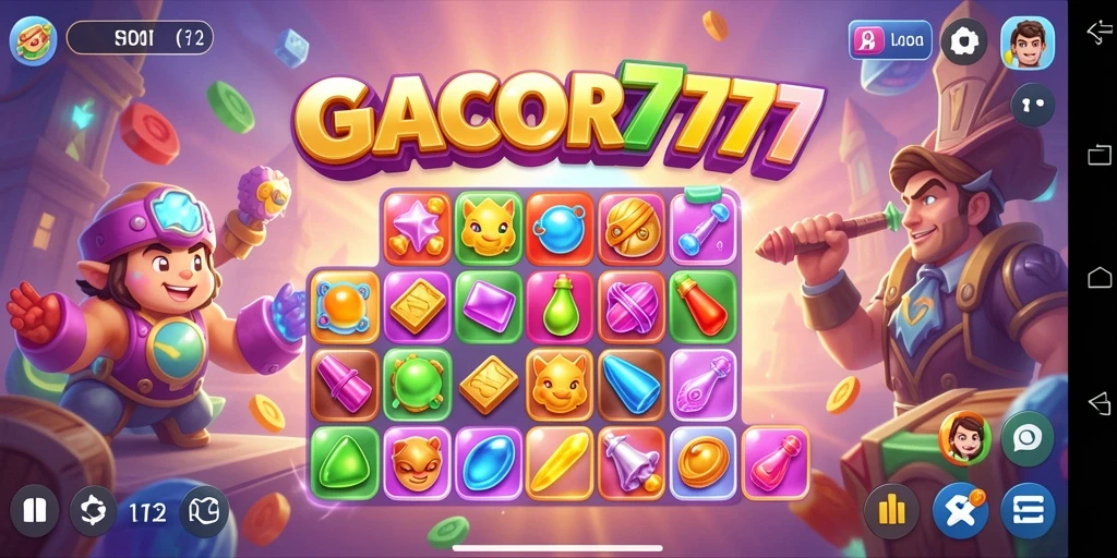Tampilan gameplay GACOR777 yang menarik dan penuh warna.