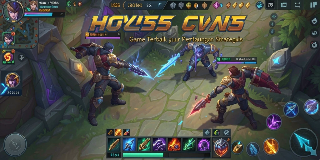 Tampilan gameplay seru di arena pertempuran HOYE55.