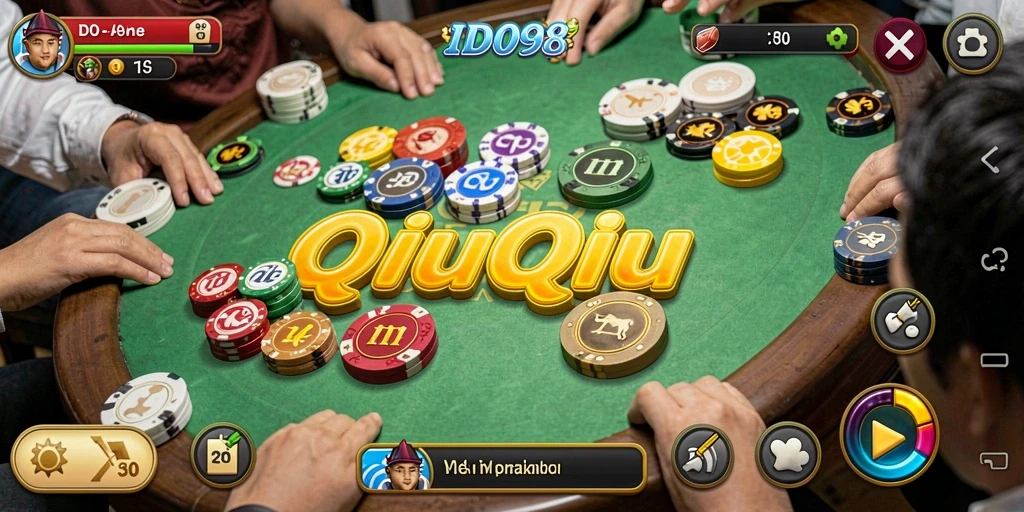 Screenshot ID098 menampilkan gameplay QiuQiu yang menarik.