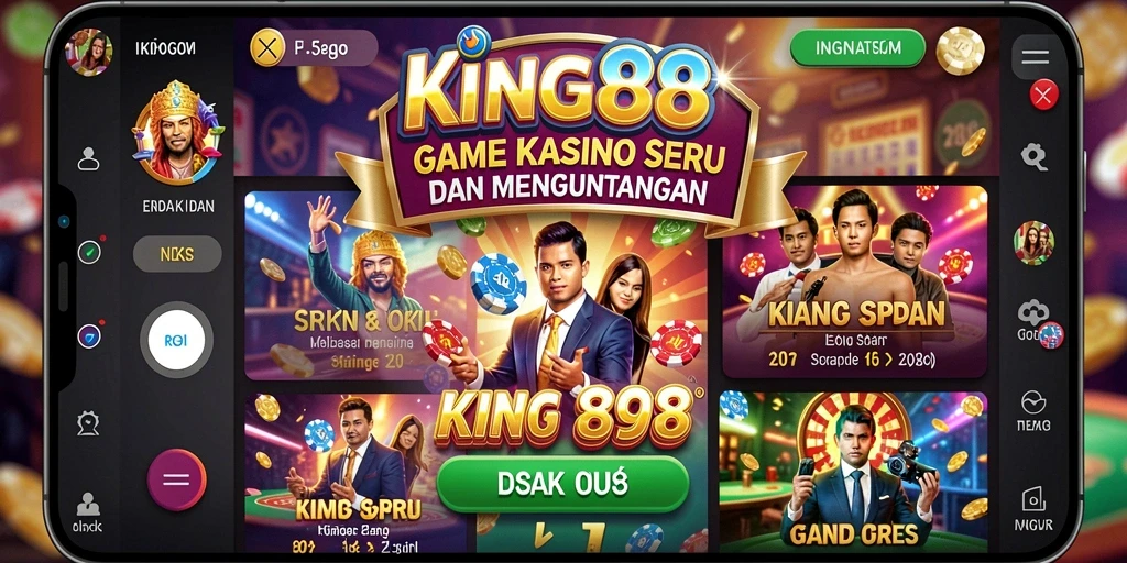 Gambaran gameplay menarik dari KING88 yang menampilkan keseruan Kasino.