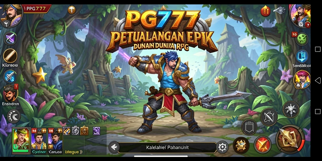 Tampilan gameplay RPG PG777 yang menakjubkan dan seru.