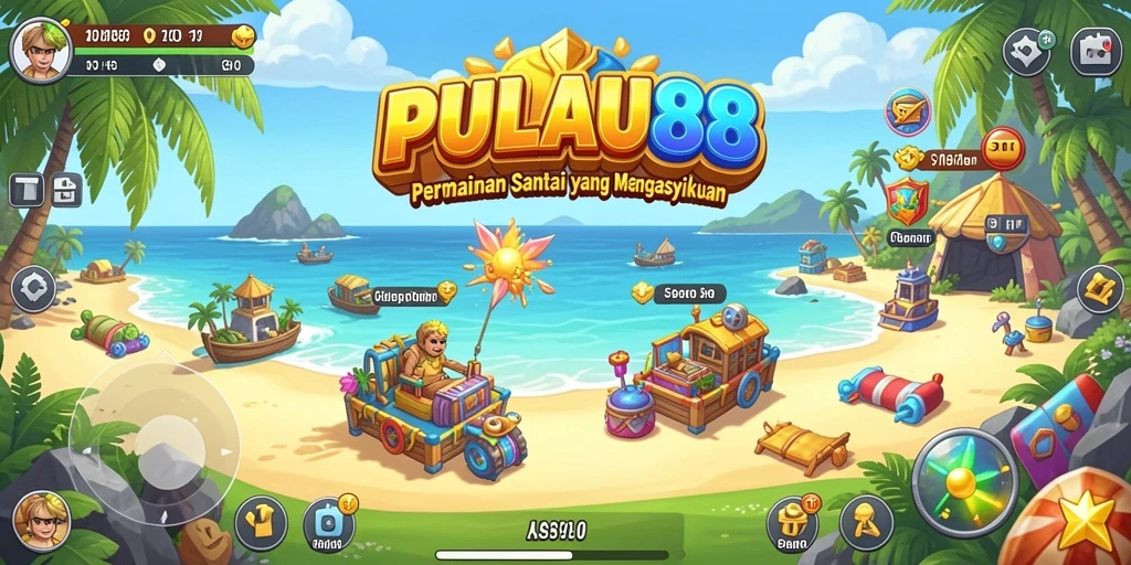 Tampilan gameplay <strong>PULAU88</strong> yang menarik dan penuh warna.