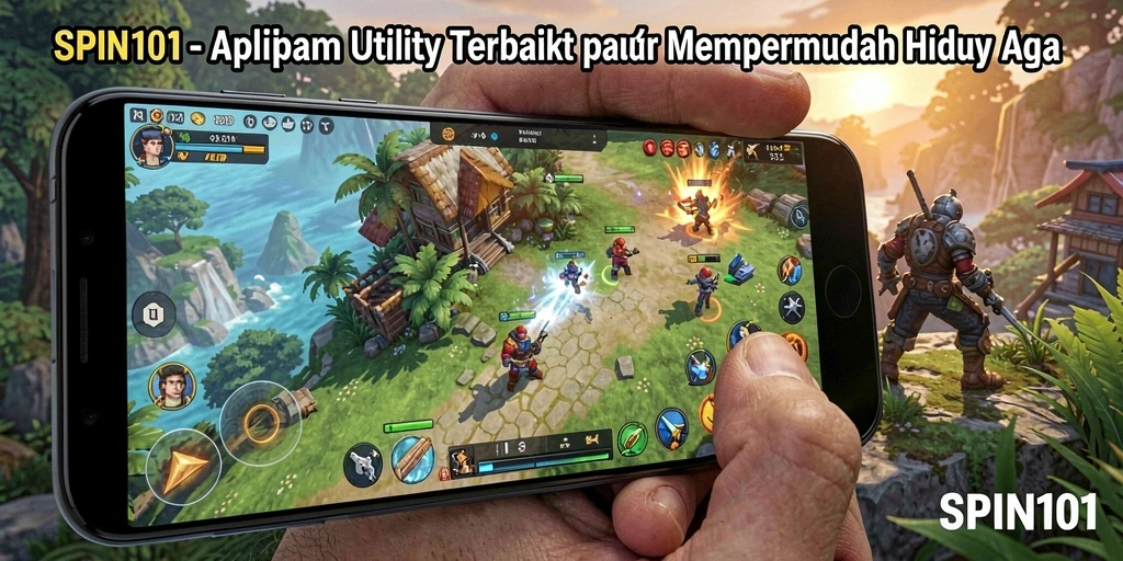 Tampilan antarmuka SPIN101 yang sederhana dan intuitif.