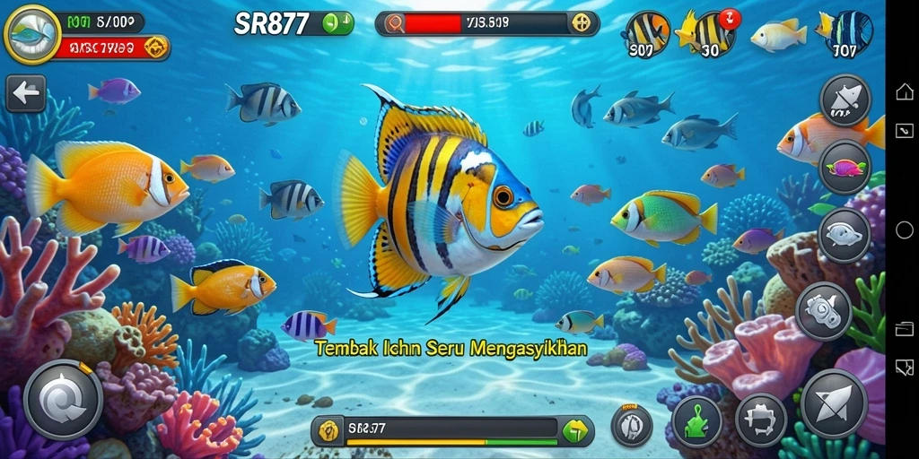 Gameplay seru Tembak Ikan di SR877 dengan grafis yang memukau.