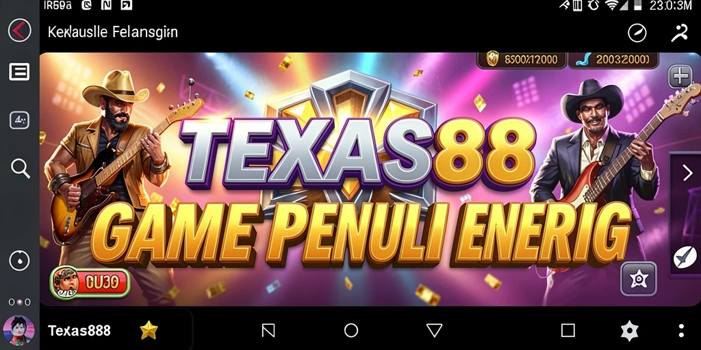 Screenshot menunjukkan gameplay seru dari TEXAS88 dengan berbagai lagu beragam.