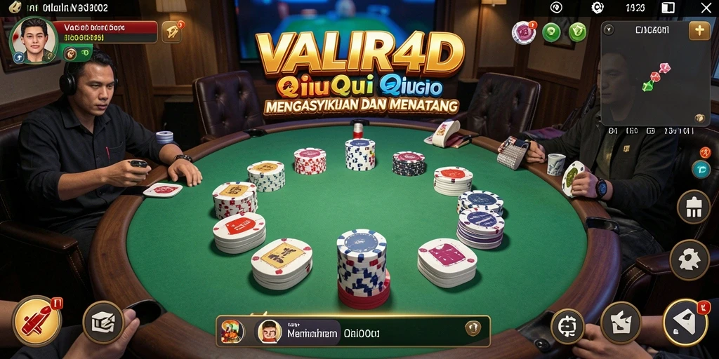 Tampilan gameplay QiuQiu yang seru dan kompetitif di VALIR4D.